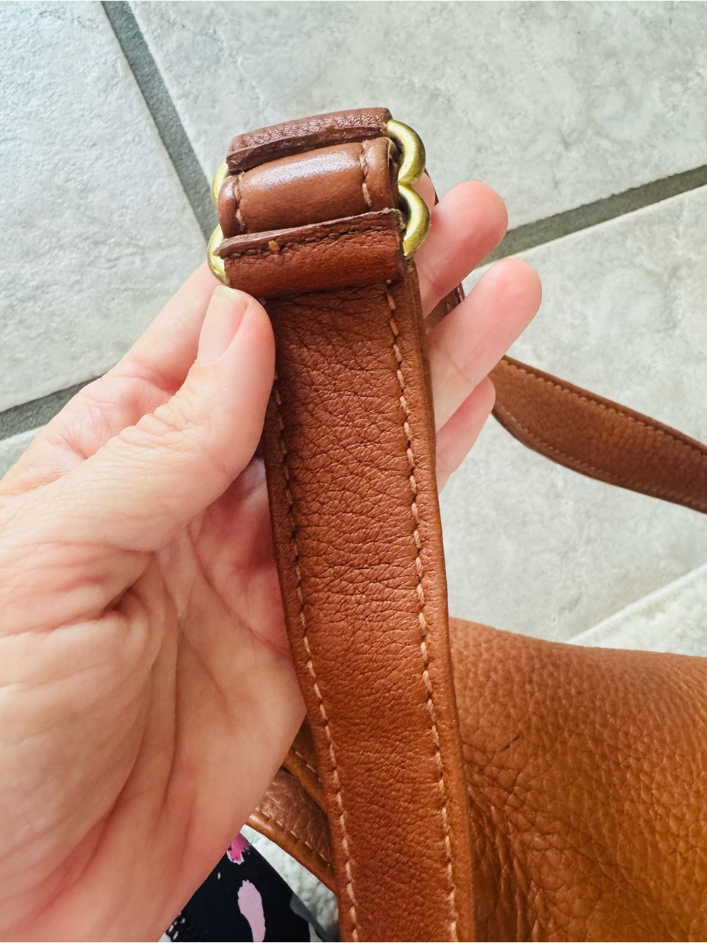 Vintage Coach Sonoma Bucket Bag Brown Pebbled Leather Crossbody USA Made 4905 - Picture 5 of 13